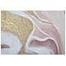 Dipinto Su Tela Pinkly Astratto Effetto Marmo Rosa, Bianco E Oro 80x80 Cm - Foto miniatura 4