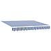 Tenda retrattile manuale Blu e Bianco 3,5 x 2 m - Foto miniatura 3
