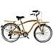 Bici Alluminio Da Uomo Misura 26 City Bike Bicicletta Beach Cruiser Stile Americano Cambio 7v Completa Di Accessori Luci A Led - 46 Nocciola - Foto miniatura 1