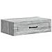 Tavolino da Parete Laterale Grigio Sonoma 59 x 34,5 x 17 cm - Foto miniatura 1