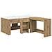 Letto alto per bambini con scrivania 2 pz Rovere Artigianale - Foto miniatura 1
