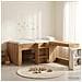 Letto alto per bambini con scrivania 2 pz Rovere Artigianale - Foto miniatura 2
