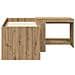 Letto alto per bambini con scrivania 2 pz Rovere Artigianale - Foto miniatura 4