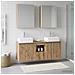 Set di Armadi da Bagno 5 pcs Rovere Artigianale - Foto miniatura 4