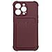 Custodia In Silicone Per Xiaomi Redmi Note 10 / Redmi Note 10s, Con Portacarte E Design Antiurto, Colore Lampone. - Foto miniatura 1
