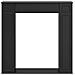 Cornice per camino Nero 100 x 20 x 100 cm Legno ingegnerizzato - Foto miniatura 4