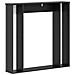 Cornice per camino Nero 100 x 20 x 100 cm Legno ingegnerizzato - Foto miniatura 6