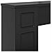 Cornice per camino Nero 100 x 20 x 100 cm Legno ingegnerizzato - Foto miniatura 7