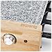 WOD8 Raclette multifunzione per 8 persone, Design in legno naturale, pietra di granito rimovibile, 8 padelle antiaderenti, 8 spatole in legno - Foto miniatura 5