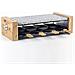 WOD8 Raclette multifunzione per 8 persone, Design in legno naturale, pietra di granito rimovibile, 8 padelle antiaderenti, 8 spatole in legno - Foto miniatura 6