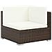 Set Divani Da Giardino 17 Pz In Polyrattan Marrone - Foto miniatura 3