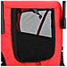 Rimorchio Bici E Carrello Jogging Per Animali 2-in-1 Rosso Nero - Foto miniatura 6