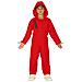 Costume Tuta Rossa Da Ladro Per Bambino - Taglia: 5-6 Anni (110-115 Cm)  - Foto miniatura 1