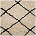 Tappeto Shaggy Beige-nero 200 X 200 Cm Midyat - Foto miniatura 3