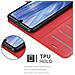 Custodia Compatibile Con Sharp Aquos R3 In Rosso Carminio - Coperchio Protettiva Con Chiusura Magnetica, Funzione Stand E Tasca Per Le Carte - Foto miniatura 2