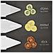V1 set per affettare verdure affettatrice arancione, affettatrice di patate affettatrice di cetrioli affettatrice di verdure grattugia da cucina affettatrice di patatine fritte affettatrice di frutta | bianco - Foto miniatura 2