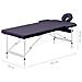 Lettino Da Massaggio A 2 Sezioni In Alluminio Viola - Foto miniatura 3