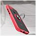 Cover Redmi 9c Bimateriale Anello In Metallo Funzione Supporto Rosso - Foto miniatura 4