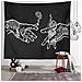 Arazzo Bianco E Nero Mani Floreali Hanging Psichedelico Trippy Hippie Di Boho Della Novit Tapestry Muro Arte Decorativo In Tessuto Per Camera Da Letto Soggiorno Residenza Universitaria 40 30 Pollici (100 75 Cm)  - Foto miniatura 4