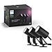 Lighting White and Color Lily Kit Base con 3 Faretti da Esterno Integrata, 8 W, Nero - Foto miniatura 3