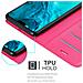 Custodia Compatibile Con Honor 9x Lite In Rosa Vivo - Coperchio Protettiva Con Chiusura Magnetica, Funzione Stand E Tasca Per Le Carte - Foto miniatura 5