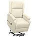 Poltrona Alzapersona Reclinabile Crema In Tessuto - Foto miniatura 1