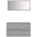 Set Mobili Da Bagno 2 Pz Grigio Sonoma In Legno Multistrato - Foto miniatura 1