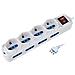 Prolunga 1,5m Multipla 12 Posti Ciabatta Spina 16a - 8 Prese 10 16a + 4 Schuko Bianco - Foto miniatura 2
