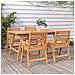 Tavolo Da Giardino 150x90x75 Cm Legno Massello Di Acacia - Foto miniatura 1