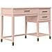 Westerleigh Scrivania Per Computer Con Alzata In Mdf Rosa - Foto miniatura 1