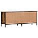 Scarpiera Rovere Fumo 131x35x50 Cm In Legno Multistrato - Foto miniatura 2