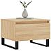 Tavolini Salotto 2pz Rovere Sonoma 50x46x35cm Legno Multistrato - Foto miniatura 3