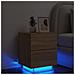 Comodino Con Luci Led Rovere Sonoma In Legno Multistrato - Foto miniatura 1