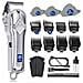 Tagliacapelli Elettrico Professionale Uomo Ricaricabile Kit Acciaio Inox - Foto miniatura 2