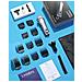 Tagliacapelli Elettrico Professionale Uomo Ricaricabile Kit Acciaio Inox - Foto miniatura 8