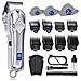 Tagliacapelli Elettrico Professionale Uomo Ricaricabile Kit Acciaio Inox - Foto miniatura 1