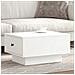Tavolino Da Salotto Bianco 60x45x31 Cm In Legno Multistrato - Foto miniatura 1