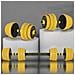 Set Manubri da 25kg (4x2.5kg+4x2kg+4x1.5kg) Bilanciere Pesi Fitness Allenamento - Foto miniatura 5