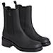 Biker Boot Chelsea Stivaletti Pelle Scarpe Donna Nero Eu 39, Yw0yw01116 0gt - Foto miniatura 2