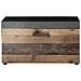 Panca Con Portaoggetti Indy - Marrone - Legno - 80x45x37 Cm - Foto miniatura 1