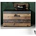 Panca Con Portaoggetti Indy - Marrone - Legno - 80x45x37 Cm - Foto miniatura 2