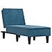 Chaise Longue In Velluto Blu - Foto miniatura 2