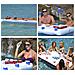Portabevande Gonfiabile, Gioco Beer-pong, Bancone Bar Piscina. 180x80x12cm. Colore Bianco - Foto miniatura 4