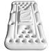 Portabevande Gonfiabile, Gioco Beer-pong, Bancone Bar Piscina. 180x80x12cm. Colore Bianco - Foto miniatura 5