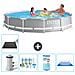 Piscina Fuori Terra - In Giro - 366x76 Cm - Grigio - Include Accessori Coordinati A2124 - Foto miniatura 1