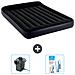 Set Materassino Gonfiabile - 203x152x25 Cm - Blu Scuro - Include Accessori Coordinati Cb14 - Foto miniatura 1