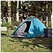 Tenda da Campeggio a Cupola per 4 Persone Blu Impermeabile - Foto miniatura 3