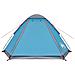 Tenda da Campeggio a Cupola per 4 Persone Blu Impermeabile - Foto miniatura 6