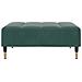 Divano Letto a 2 Posti con Poggiapiedi Verde Scuro in Velluto - Foto miniatura 6