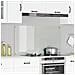 Schienale Cucina Trasparente 120x60x0,6 cm in Vetro Temperato - Foto miniatura 2